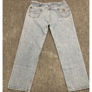 Carhartt Relaxed Fit Men 42x34 Denim Jeans B160-DST Vintage Y2K
